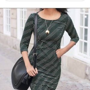 Boden Corduroy Geo Print Dress